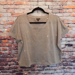 Express / silver see-through tee
